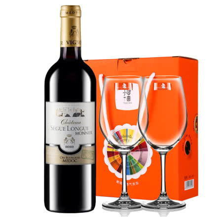 【中级庄】法国原瓶进口红酒史嘉隆庄园干红葡萄酒红酒单支送红酒杯750ml