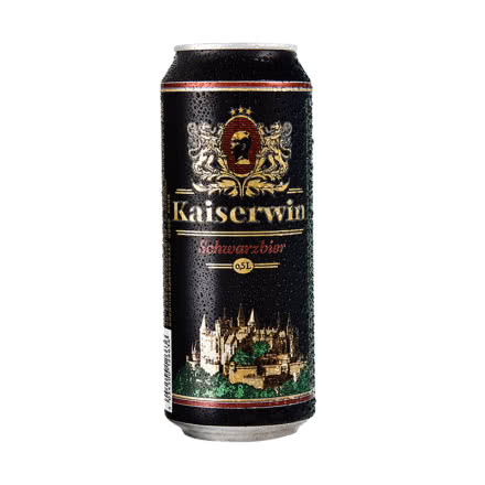 德国 凯撒啤酒 进口黑啤500ml*24听原装进口啤酒罐装大麦啤酒整箱