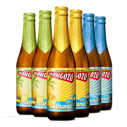 进口啤酒 比利时粉象酒厂梦果酌椰子啤酒 芒果香蕉果啤 330ml*6瓶