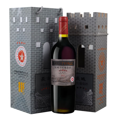 【礼盒】中国长城五星年份城堡木盒干红葡萄酒750ml