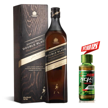 40°英国(Johnnie Walker)尊尼获加黑方醇黑黑牌苏格兰威士忌洋酒700ml