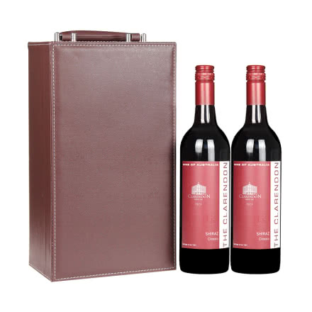 澳大利亚克莱顿酒庄经典西拉干红葡萄酒750ml*2皮质礼盒装