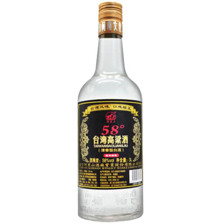 58°台湾阿里山 台湾风味 闵酒之星高粱酒大瓶装3L（单瓶装）