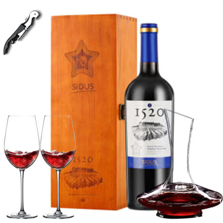 智利进口红酒 星得斯1520（3）赤霞珠干红葡萄酒 750ml 单支装