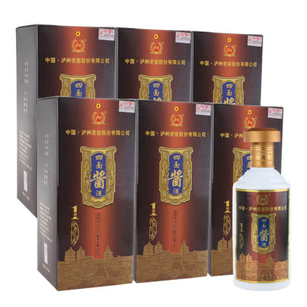 53°泸州老窖四面酱酒（酱1）500ml（2014年）（6瓶装）