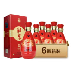 52°酒鬼酒湘泉红陶馥郁香型白酒500ml*6瓶