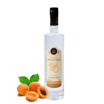 杏果汁发酵伏特加亚美尼亚原瓶进口40度500ml水果酒