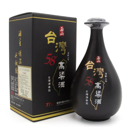 58°玉山高粱酒 黑瓷瓶三年陈高清香型高度白酒500ml