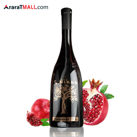 亚美尼亚半干型石榴红酒750ml经典款石榴果汁发酵酒13度女士果酒