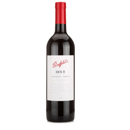 奔富（Penfolds）澳洲原瓶进口红酒 奔富BIN8赤霞珠设拉子干红葡萄酒 750ml