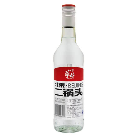 【酒厂直营】56度 华都 北京二锅头 清香型白酒 500ml  (白瓶）