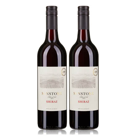 澳大利亚进口红酒原装原瓶红石-西拉干红葡萄酒750ml*2 双支