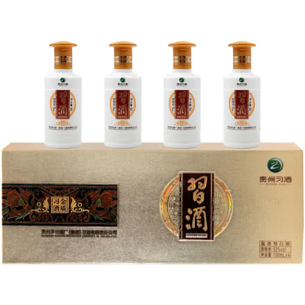 【老酒】53°贵州茅台酒厂（集团 ) 习酒金质100ml*4（2013年）