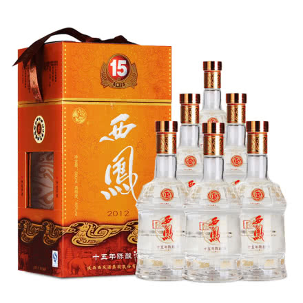 45°西凤酒15年十五年凤香型白酒整箱（6瓶装）