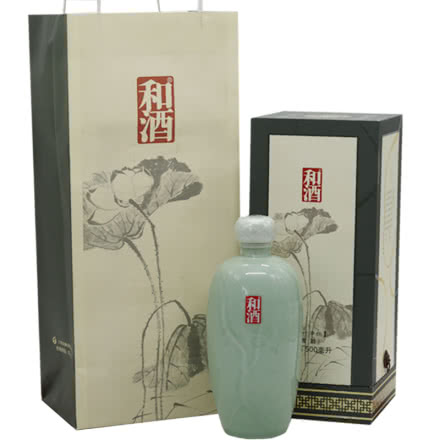 上海黄酒15°和酒荷叶净瓶500ml礼盒装单盒价