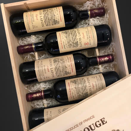 路易拉菲红酒传说干红葡萄酒法国原瓶进口红酒送礼木盒整箱装