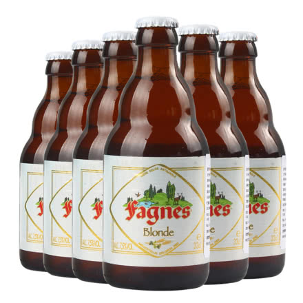 原装进口比利时精酿啤酒法尼斯金啤酒330ml(6瓶装）