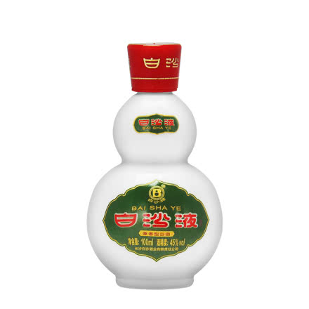 45度白沙液 绿葫芦 小瓶装兼香型国产白酒100ml单瓶装