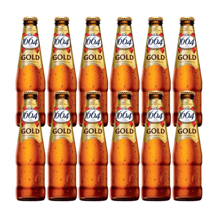法国进口克伦堡凯旋1664啤酒 金标啤酒250ml（12瓶装）
