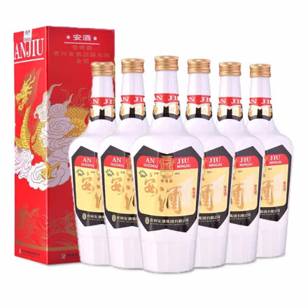 55°贵州安酒龙盒500ml（6瓶装）贵州浓香型国产高度白酒  贵州老八大名酒