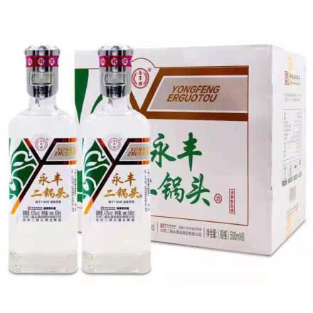 北京永丰白酒 白瓶铁盖42度清香型500mL *6瓶整箱
