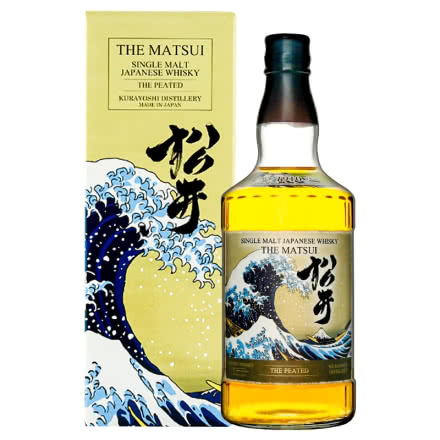 日本原装进口洋酒 THE MATSUI 松井单一麦芽泥煤味威士忌700ml