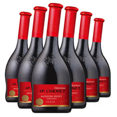 法国进口 香奈J. P. Chenet 甜蜜系列 半甜型红葡萄酒 750ml*6整箱装