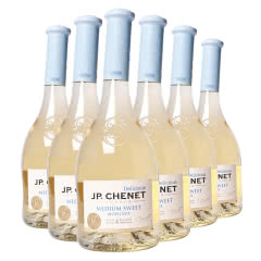 法国进口 香奈 J. P. Chenet 甜蜜系列 特瑞特白葡萄酒 750ml*6瓶