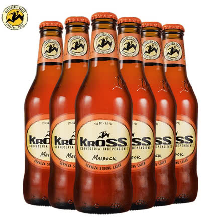 【清仓第二件半价】智利进口精酿啤酒Kross克罗驰麦伯克精酿啤酒330ML* 6瓶装
