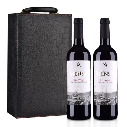 【包邮】西班牙欧瑞安门萨古藤干红葡萄酒750ml（双支礼盒）