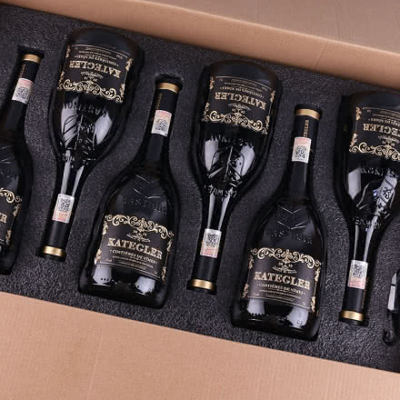 【红酒礼盒】法国进口红酒15度老藤珍酿浮雕手握瓶干红葡萄酒 整箱750ml*6瓶