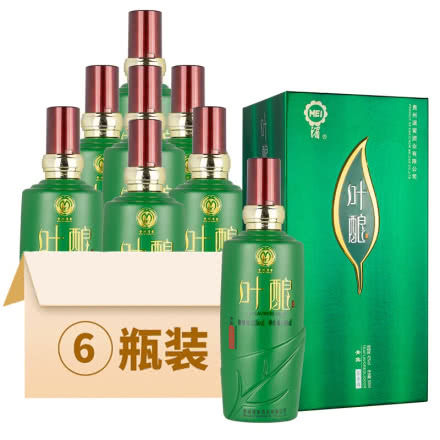 42°贵州湄窖叶酿茶香型白酒（2016年产）送礼礼盒整箱500ml*6