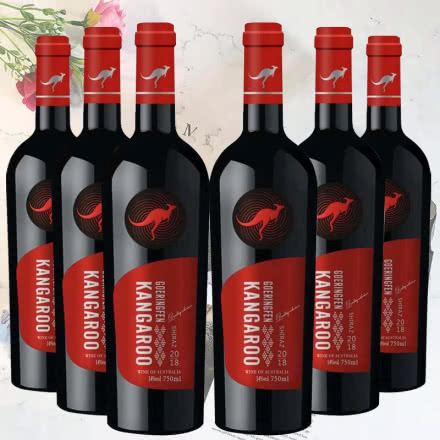 澳大利亚 格林芬袋鼠优选干红葡萄酒750ml*6瓶