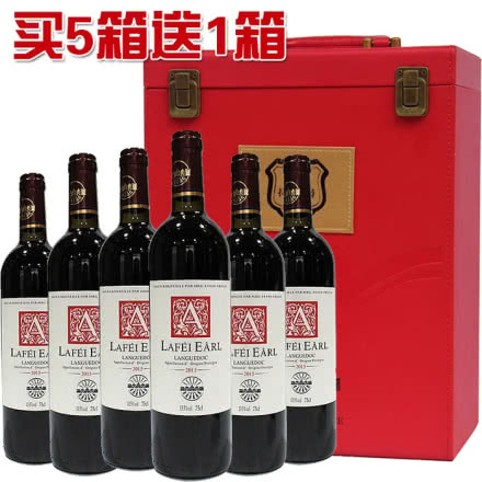 法国原瓶进口拉菲伯爵图腾干红葡萄酒750ml*6支 皮箱装