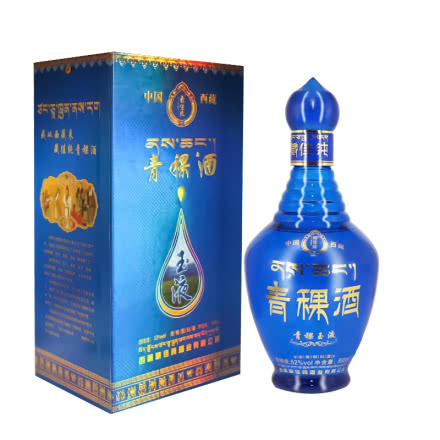 西藏特产 52度藏佳纯青稞玉液青稞酒 浓香型白酒 500ml 单瓶
