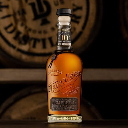 美国坦普顿洋酒 Templeton Rye Whiskey 单一桶十年黑麦威士忌750ml