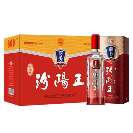 山西汾阳王42度黄金版商务清香型白酒500ml*6瓶整箱