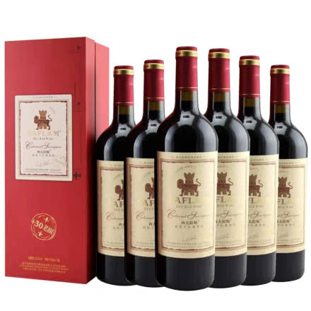 法国红酒原酒进口西夫拉姆 酒堡30年树龄赤霞珠 干红葡萄酒750ml带礼盒（6支整箱装）