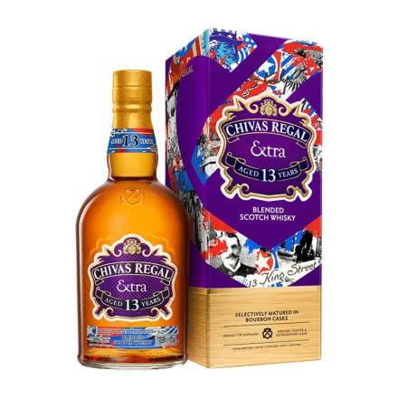 芝华士（Chivas Regal）13年领潮风味系列柔润波本桶限定版苏格兰威士忌500ml