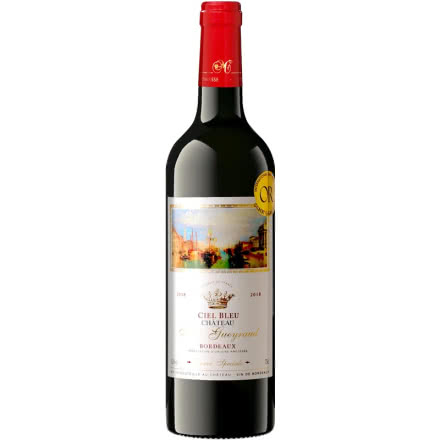 法国进口红酒 城堡波尔多AOC 香波梅洛品丽珠干红葡萄酒750ml